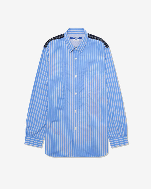 Junya Watanabe Man - Men's Panelled Shirt - (White/Navy)