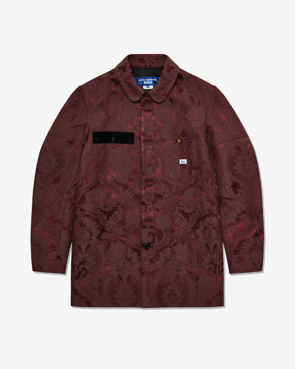 Junya Watanabe Man - Men's Damask Pattern Coat - (Burgundy)