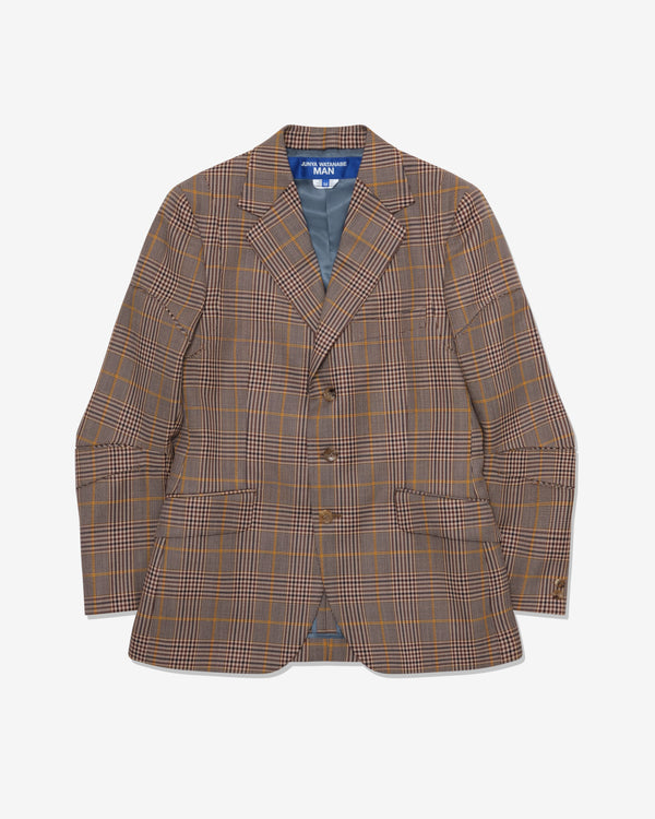 Junya Watanabe Man - Men's Check Jacket - (Brown/Black/Yellow)