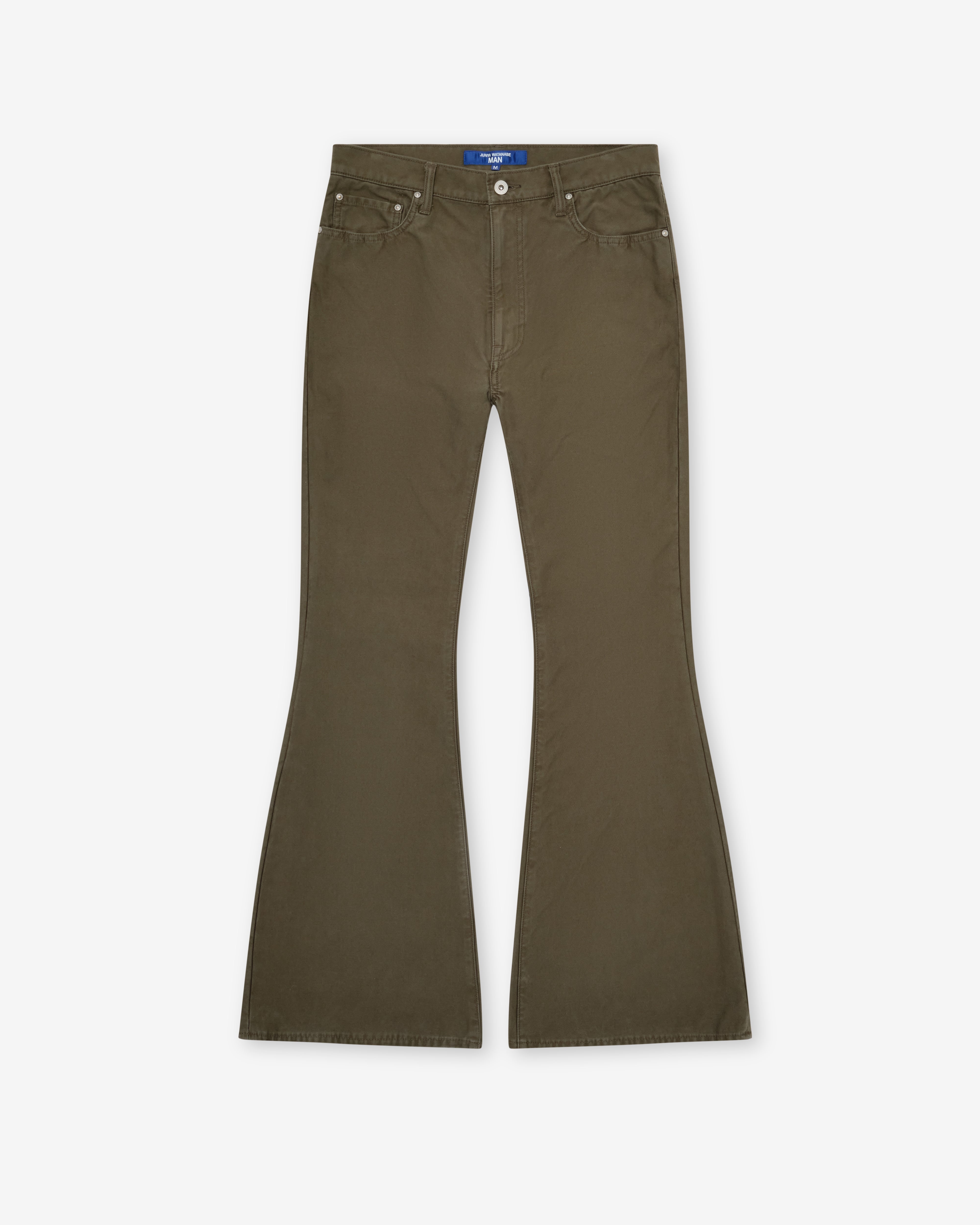 Junya Watanabe Man: Men's Flared Pants (Khaki) | DSMNY E-SHOP