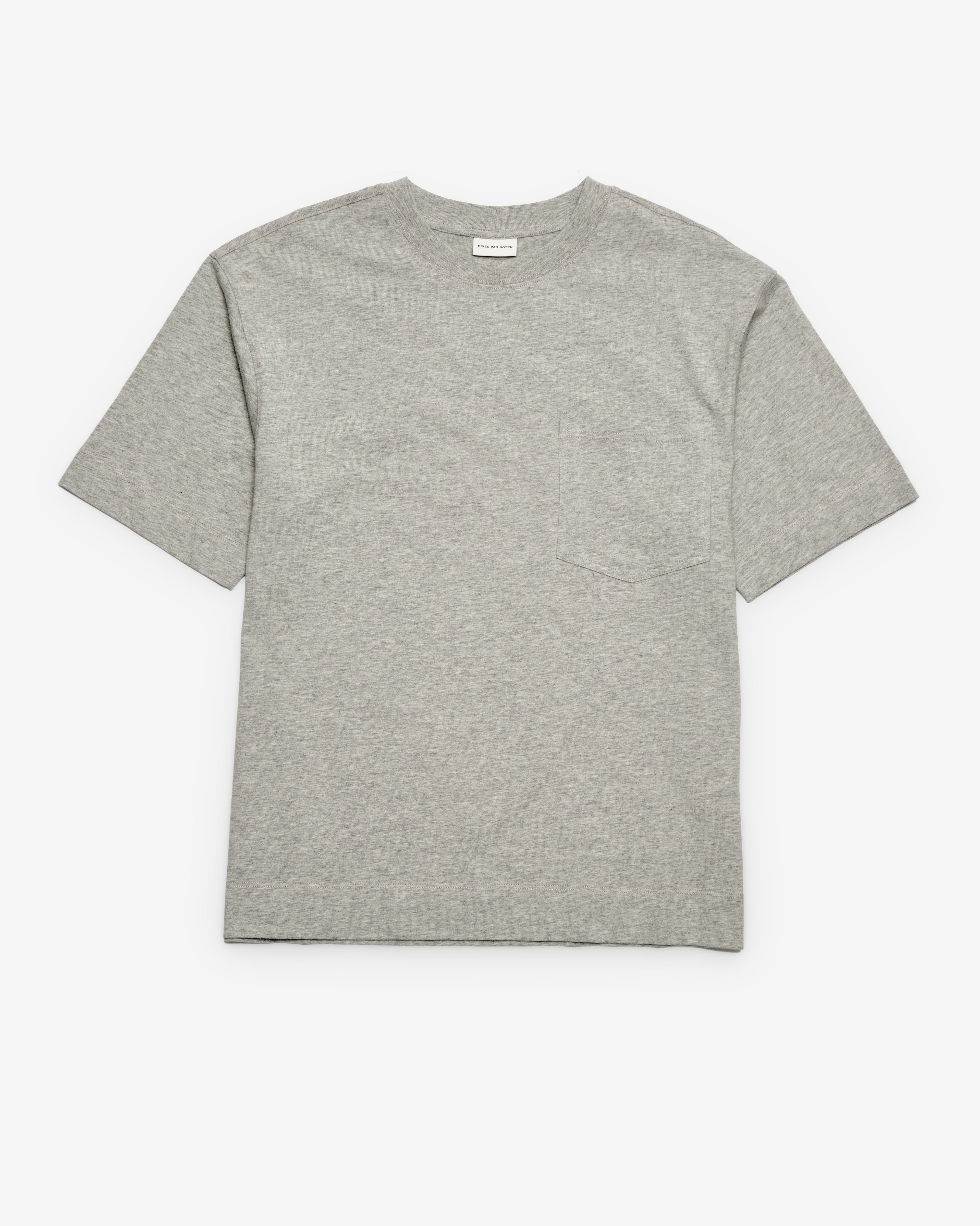 Dries Van Noten: Men's Heso T-Shirt (Grey Melange) | DSMNY E-SHOP