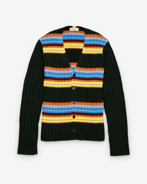 Dries Van Noten - Men's Modify Cardigan - (Forest)