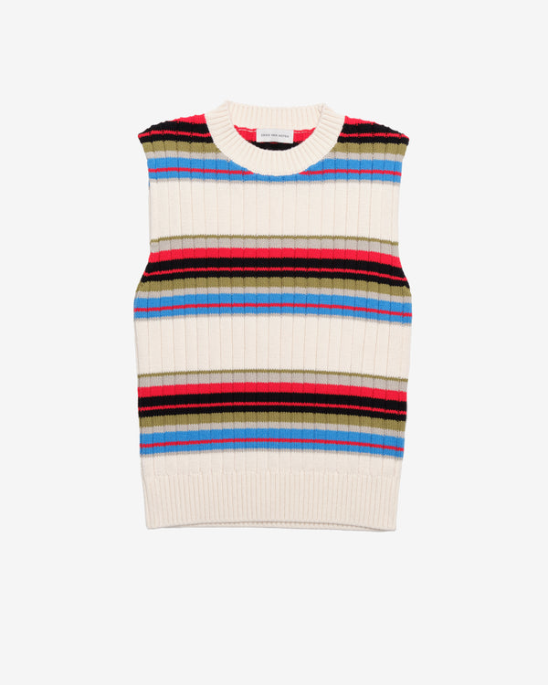 Dries Van Noten - Men's Mosaic Top - (White)