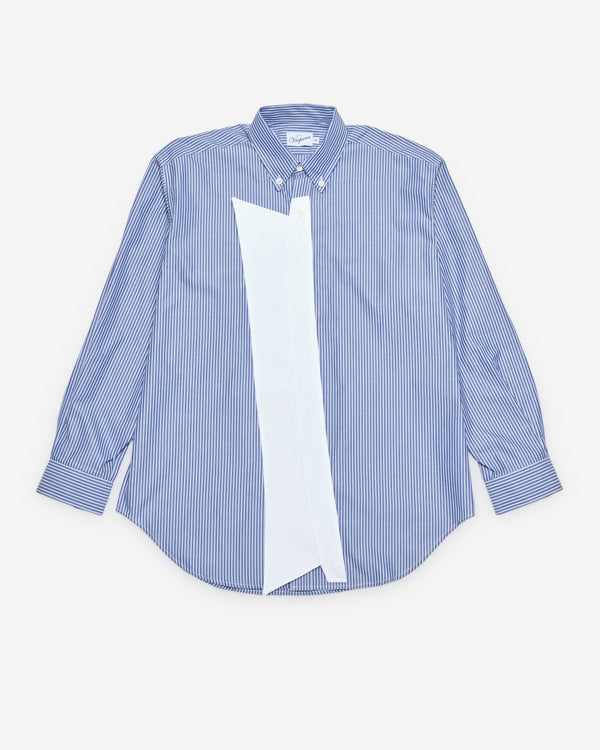 Vaquera - Women's Striped Button Down - (White/Blue)