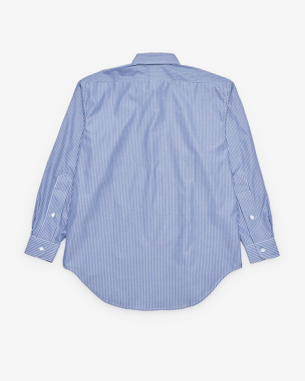 Vaquera - Women's Striped Button Down - (White/Blue)