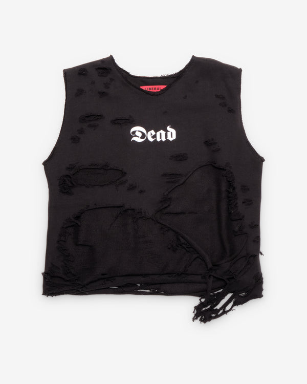 Liberal Youth Ministry - Men's Dead Destroyed Vest - (Black)