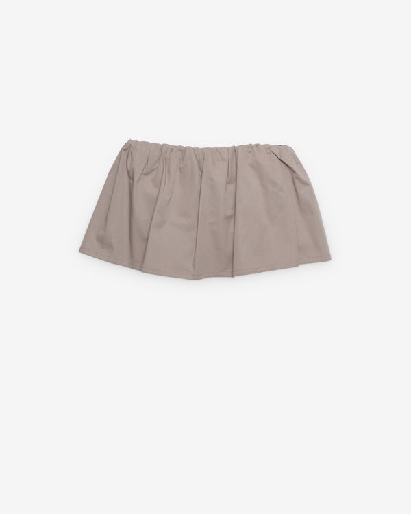 Miu Miu - Women's Washed Twill Mini Skirt - (Khaki/Green)