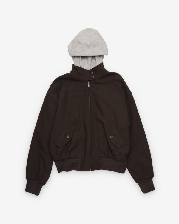 Prada - Women's Contrast Hood Jacket - (Ebony)