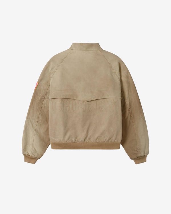 Cherry Los Angeles - Men's Sun Faded Championship Jacket - (Tan)