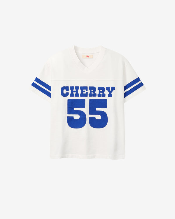 Cherry Los Angeles - Men's Appliqué Football Jersey - (Vintage White)