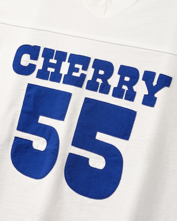 Cherry Los Angeles - Men's Appliqué Football Jersey - (Vintage White)