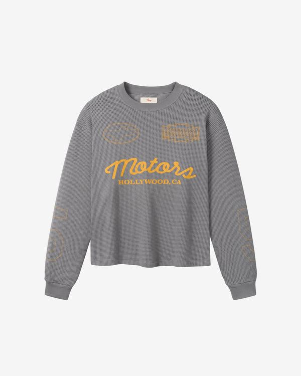 Cherry Los Angeles - Mesh Motors Long Sleeve - (Charcoal)
