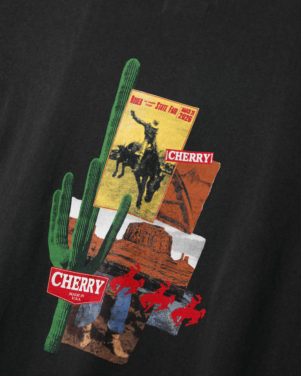 Cherry Los Angeles - Men's Desert Boxy T-Shirt - (Vintage Black)