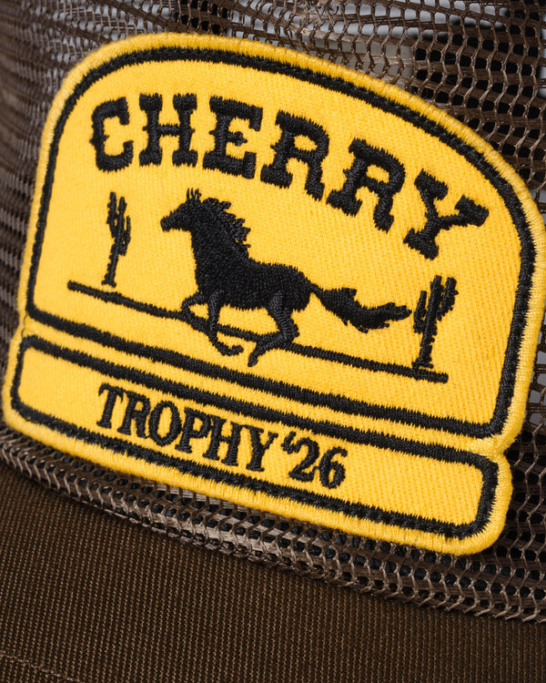 Cherry Los Angeles - Men's Mesh 5 Panel Trucker - (Brown)