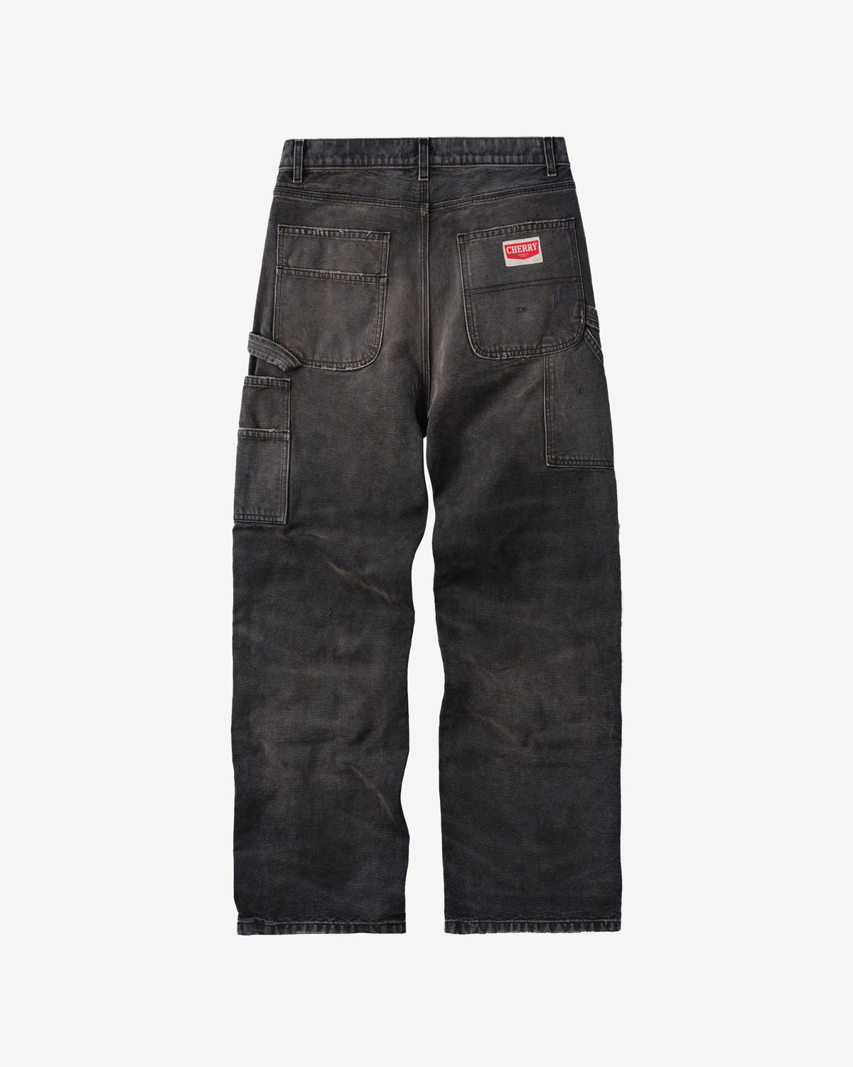 Cherry Los Angeles - Men's Wide Leg Double Knee Pants - (Vintage Black) view 2, Click to Zoom in