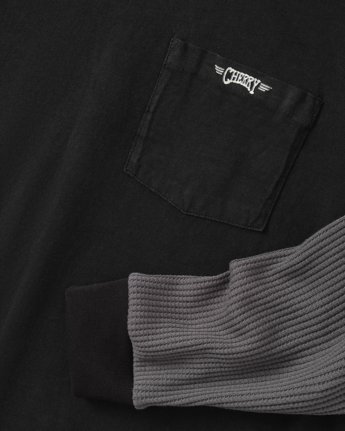 Cherry Los Angeles - Men's Southwest Layered Thermal T-Shirt - (Vintage Black) view 3, Click to Zoom in