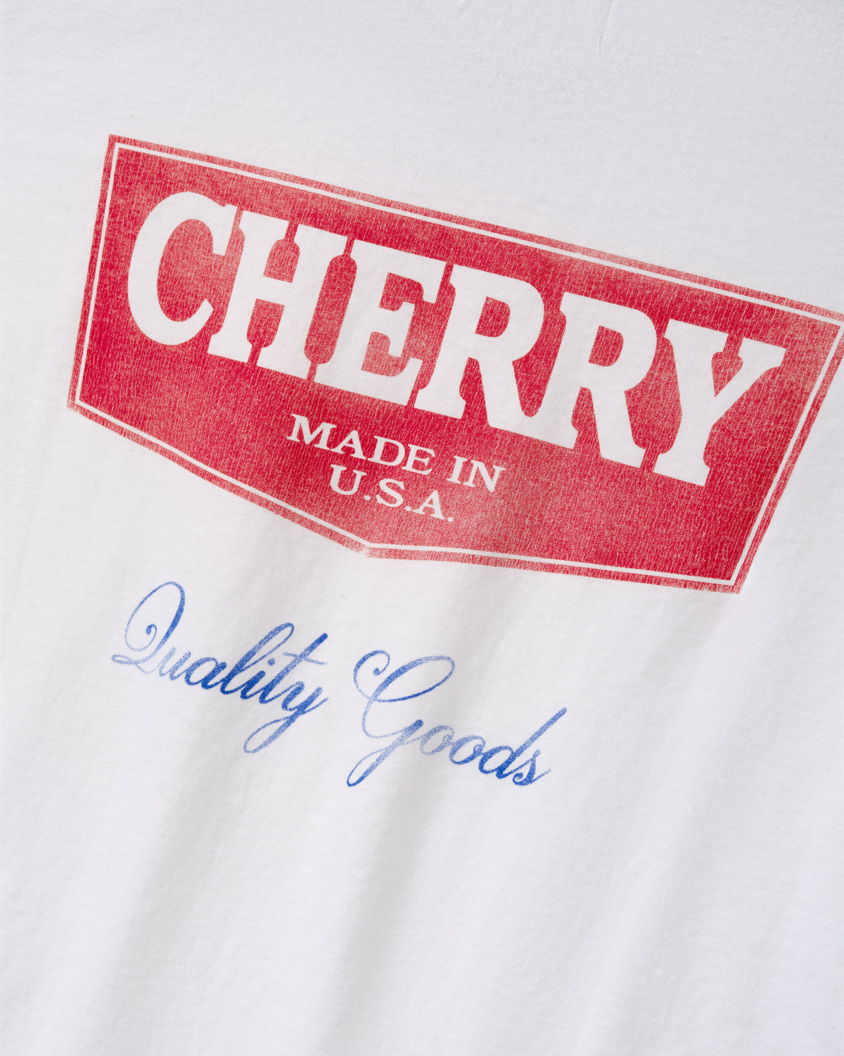 Cherry Los Angeles - Men's Chevron Classic Pocket T-Shirt - (Vintage White) view 4, Click to Zoom in