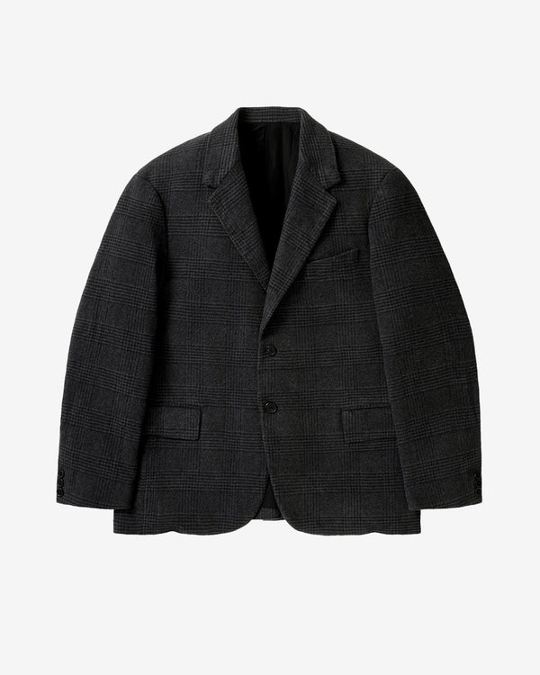A.Presse - Men's Washed Cashmere Silk Jacket - (Charcoal)