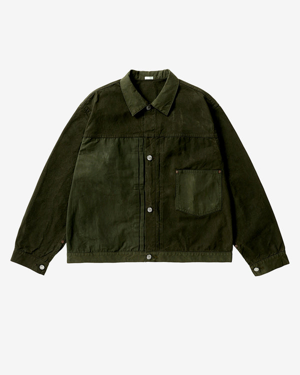 A.Presse - Men's 1st Type Oiled Tent Cloth Jacket - (Green)