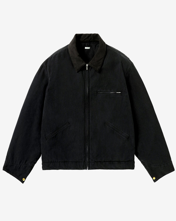 A.Presse - Men's Vintage Silk Cotton Detroit Jacket - (Black)