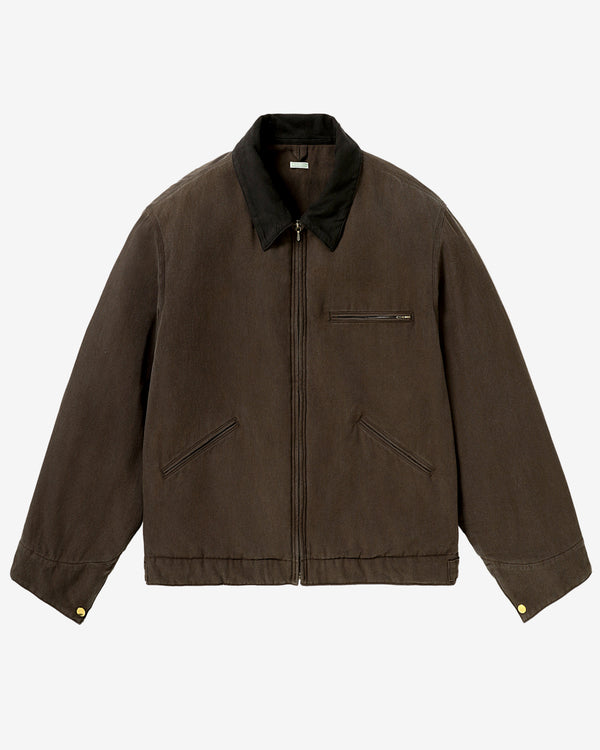 A.Presse - Men's Vintage Silk Cotton Detroit Jacket - (Brown)