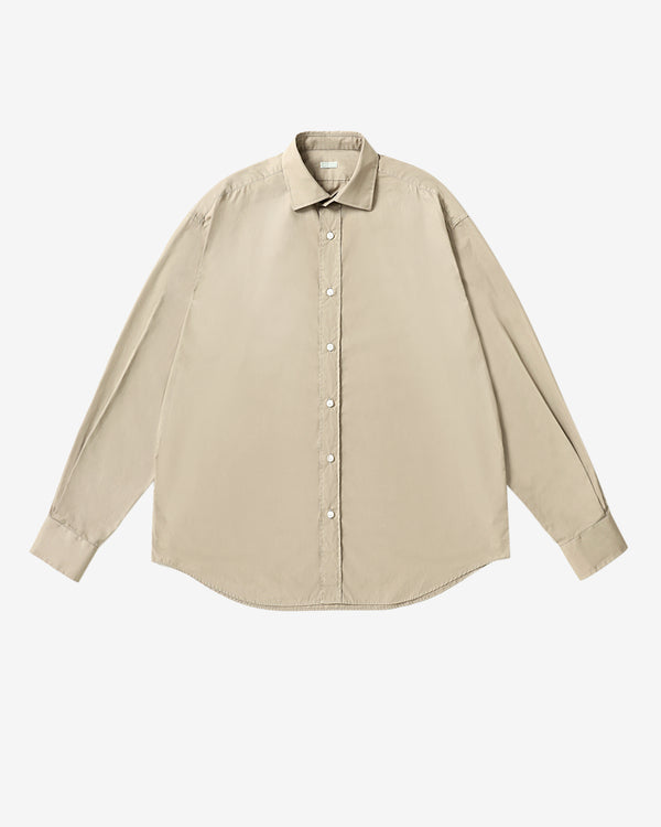 A.Presse - Men's Spread Collar Shirt - (Beige)