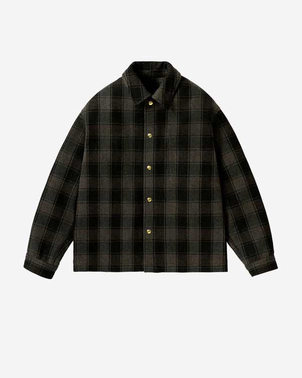 A.Presse - Men's Cashmere CPO Shirt - (Green)