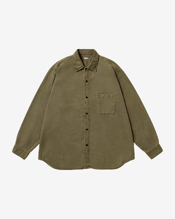 A.Presse - Men's Vintage Moleskin Shirt - (Khaki)