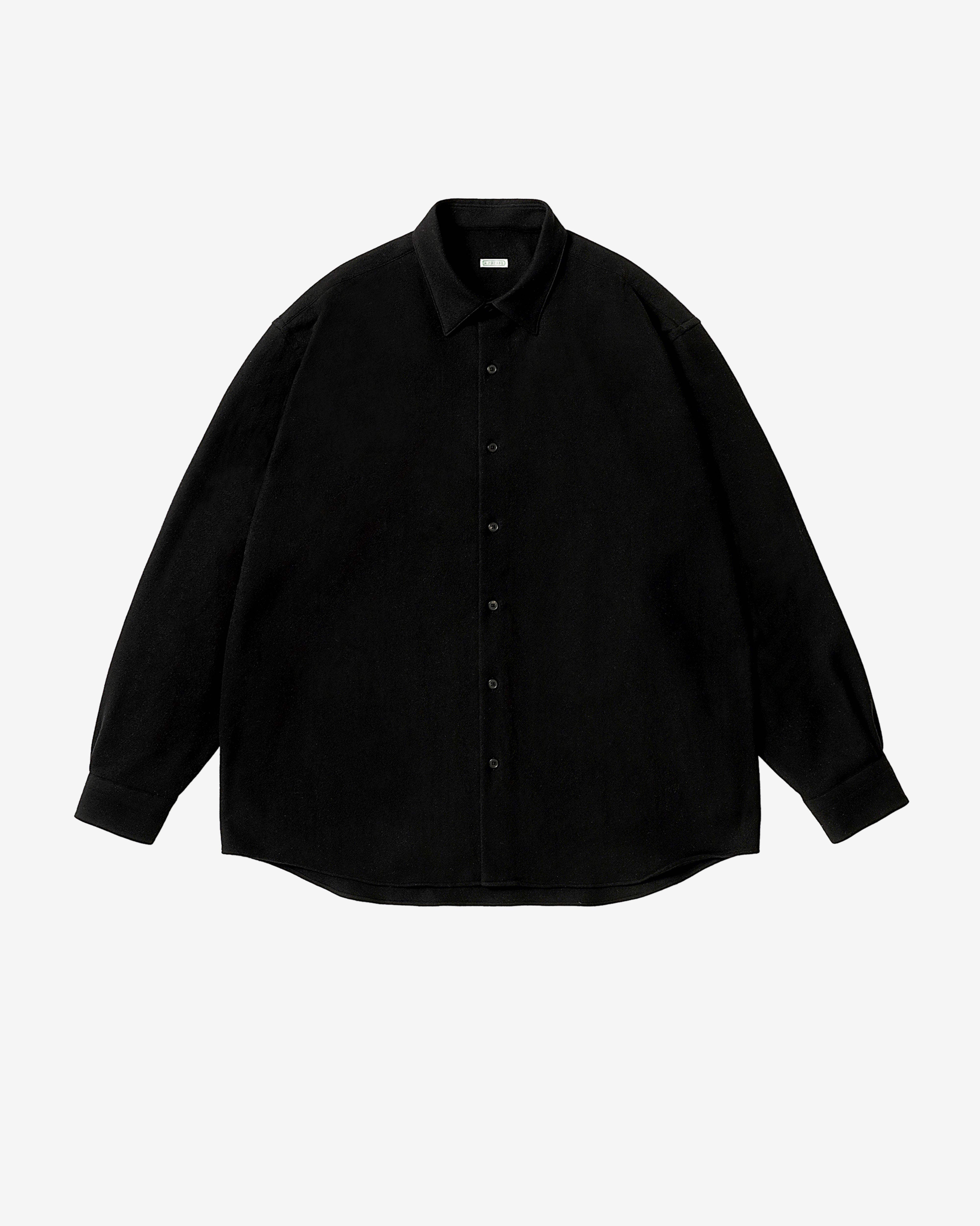 トップス A. PRESSE Regular Collar Shirt 3 A.Presse: Men's Regular Collar Shirt (Black) | DSMNY E-SHOP