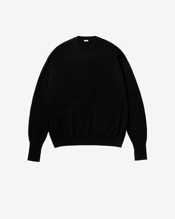 A.Presse - Men's Knit Crewneck Sweater - (Black)