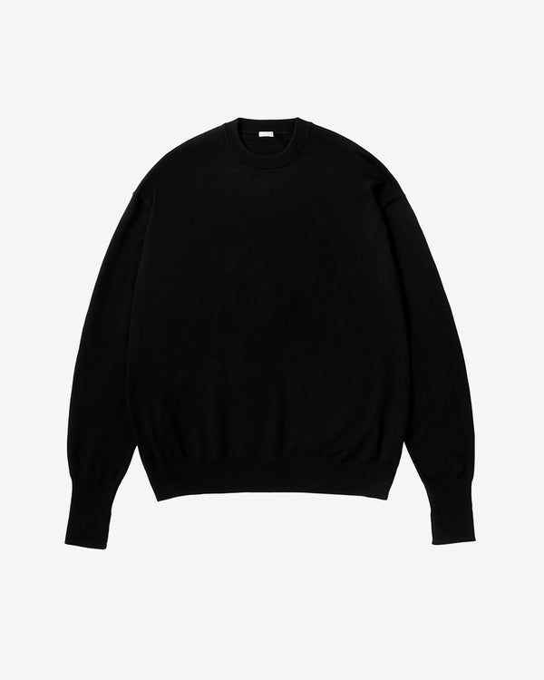 A.Presse - Men's Knit Crewneck Sweater - (Black)