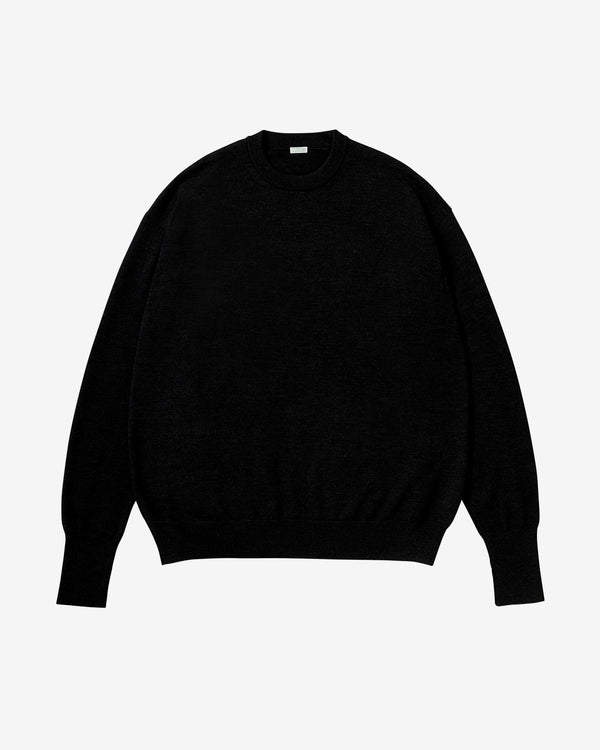 A.Presse - Men's Knit Crewneck Sweater - (Charcoal)