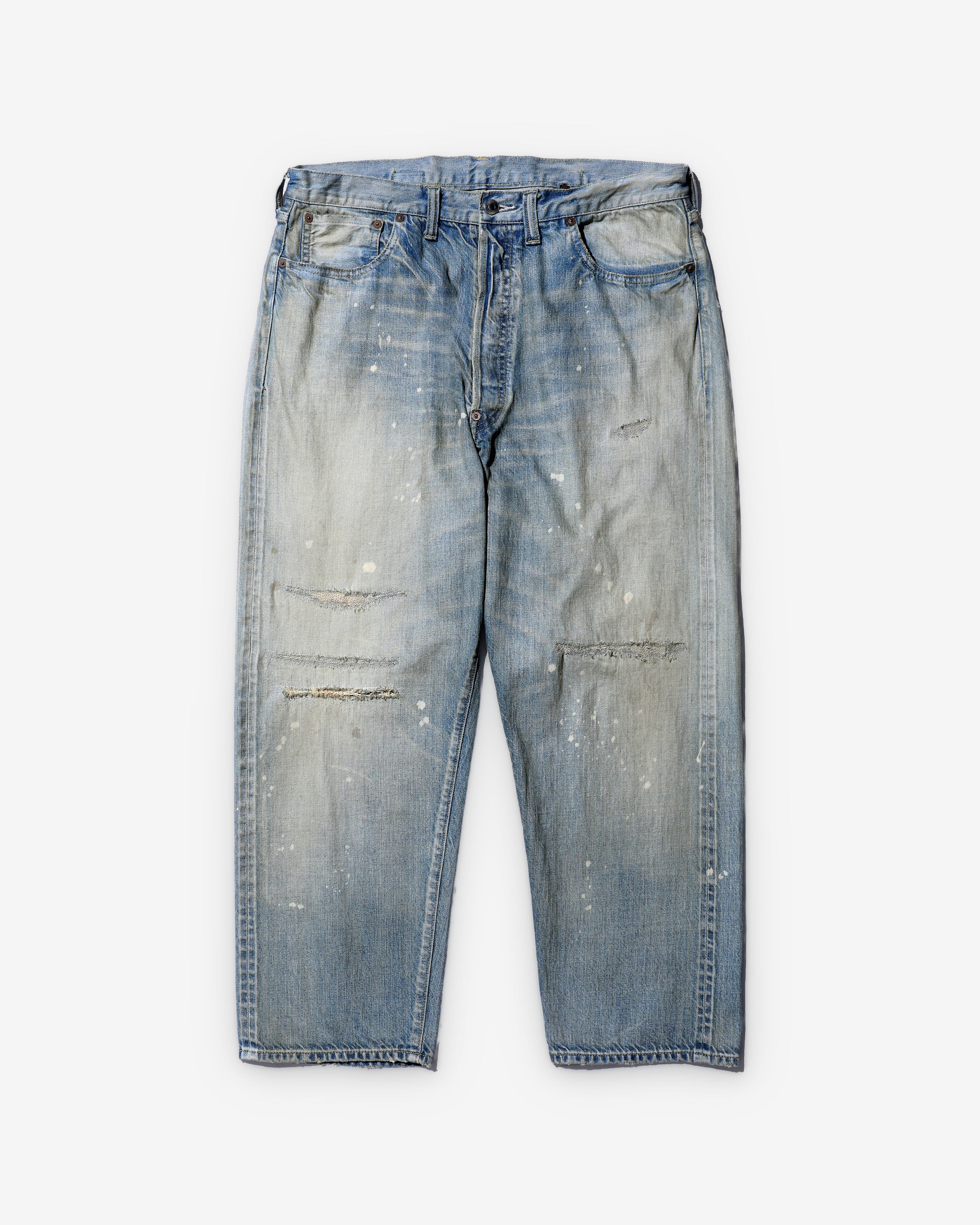 A.Presse: Men's No.37 Washed Wide Denim Pants (Bleach) | DSMNY E-SHOP