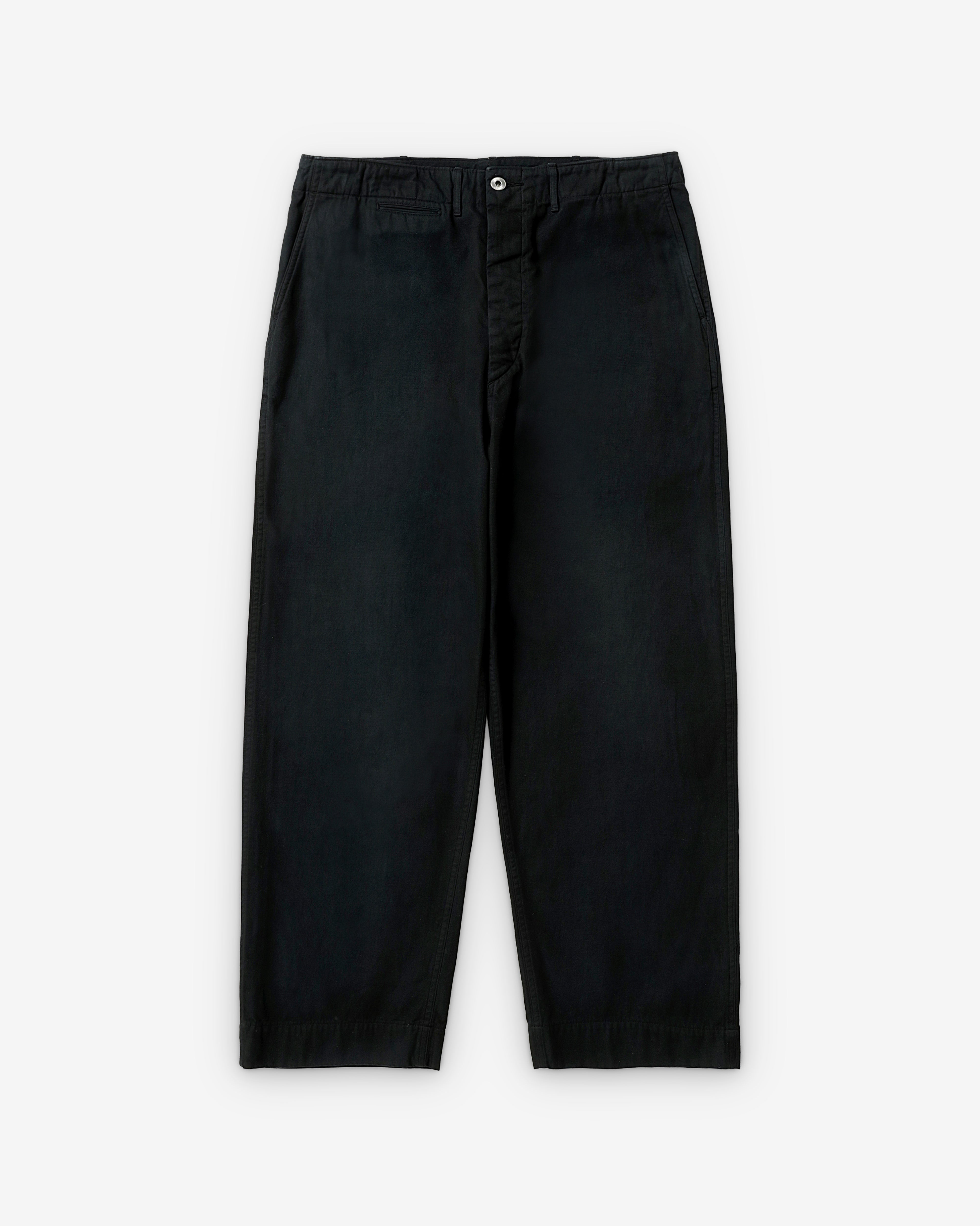 パンツ A.PRESSE Type.1 Chino Trousers (black) 2 A.Presse: Men's Vintage Chino Trousers (Black) | DSMNY E-SHOP