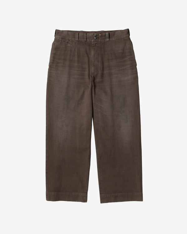 A.Presse - Men's Vintage Twill Work Pants - (Brown)