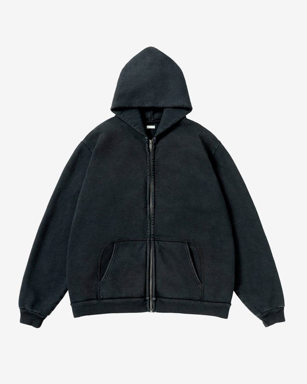 A.Presse - Men's Vintage Zip Sweat Hoodie - (Black)