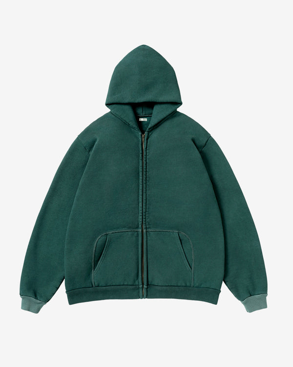 A.Presse - Men's Vintage Zip Sweat Hoodie - (Green)