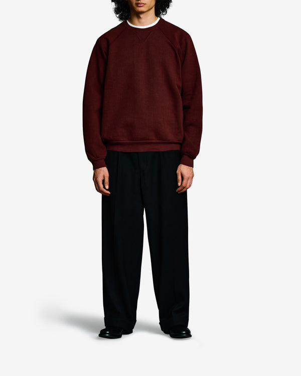 A.Presse - Men's Vintage Double V Sweatshirt - (Burgundy)
