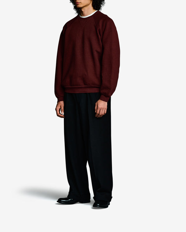 A.Presse - Men's Vintage Double V Sweatshirt - (Burgundy)