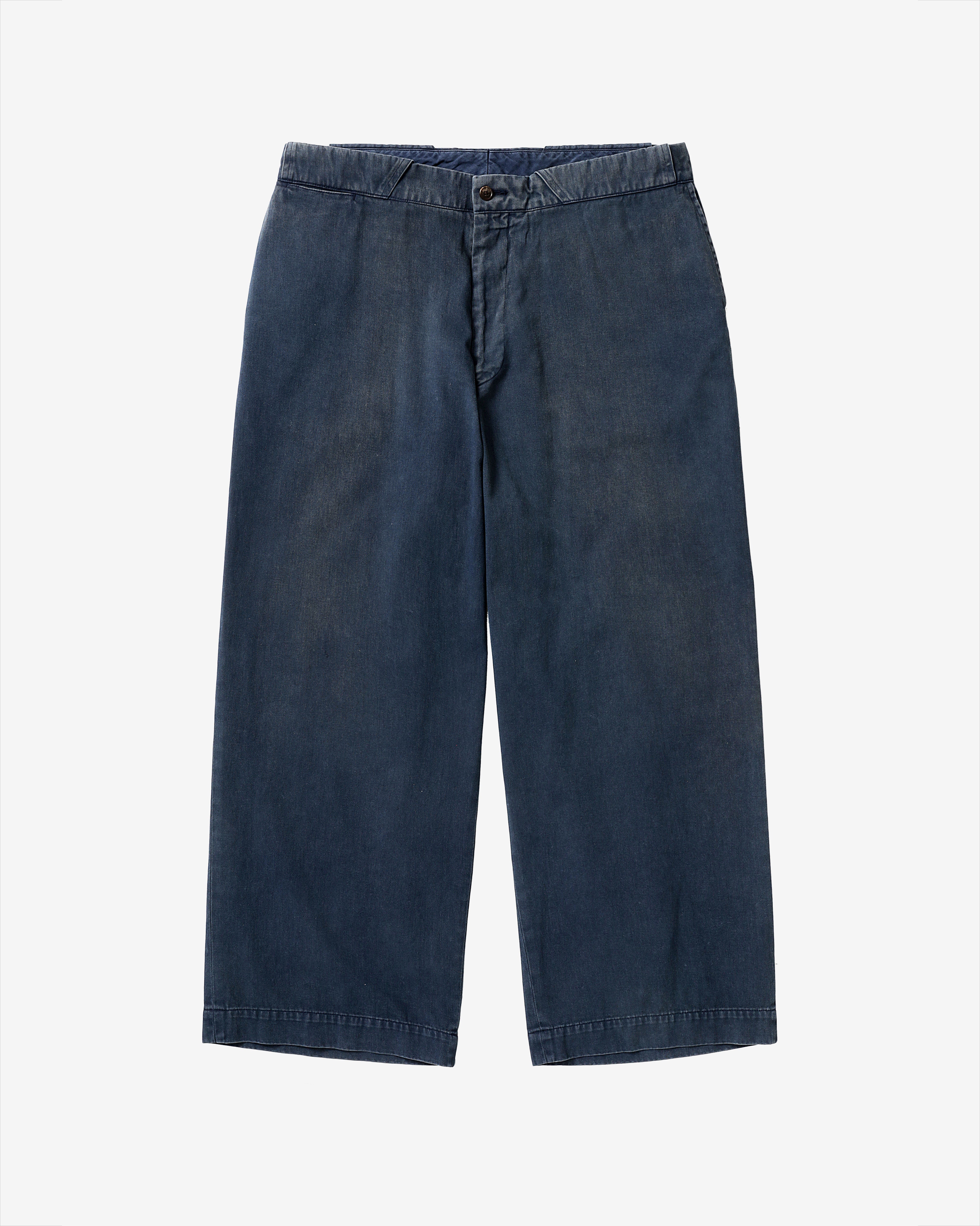 A.Presse: Men's Vintage Type 4 Chino Trousers (Blue) | DSMNY E-SHOP