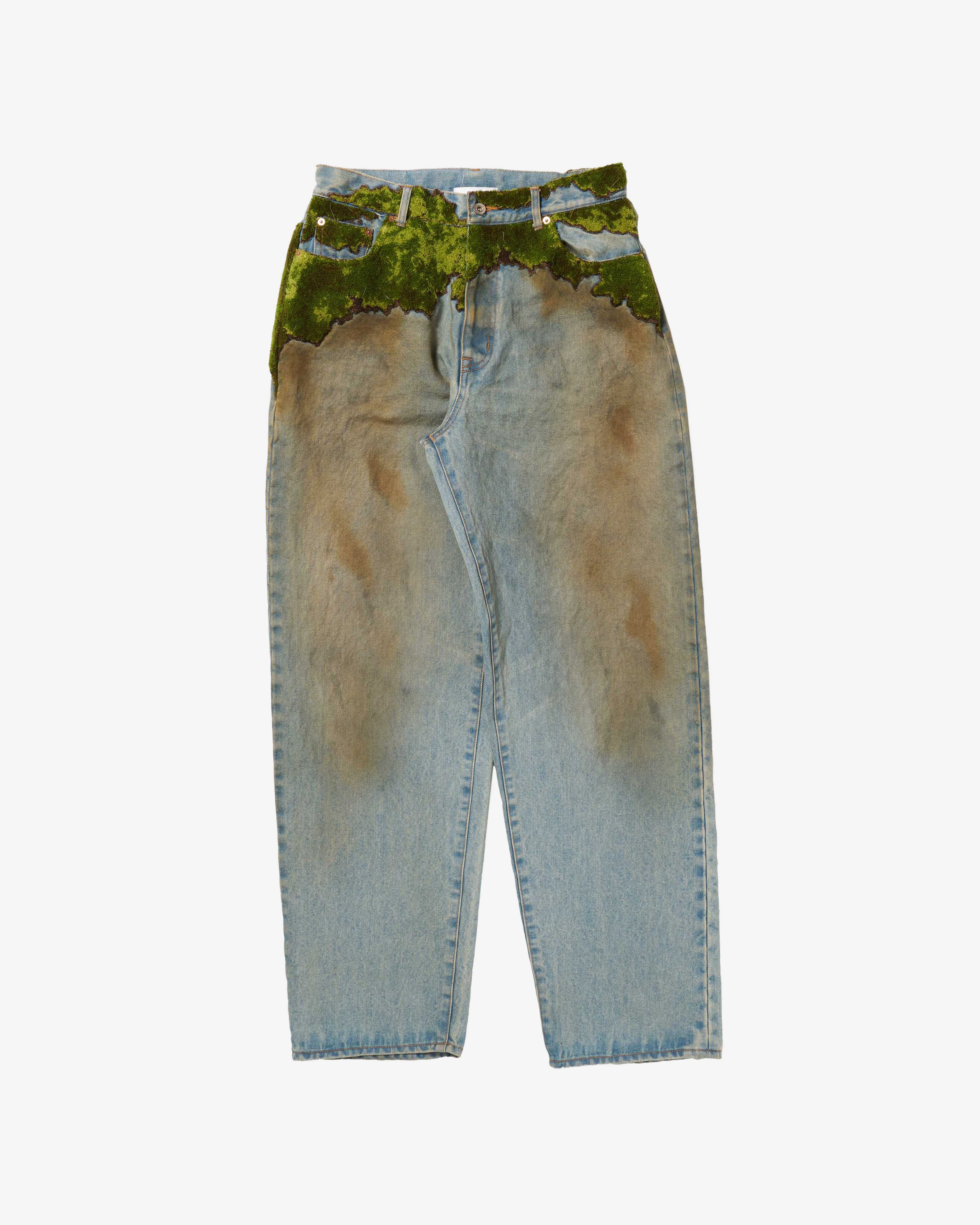 Doublet: Men's Moss-Grown Denim Pants (Indigo) | DSMNY E-SHOP