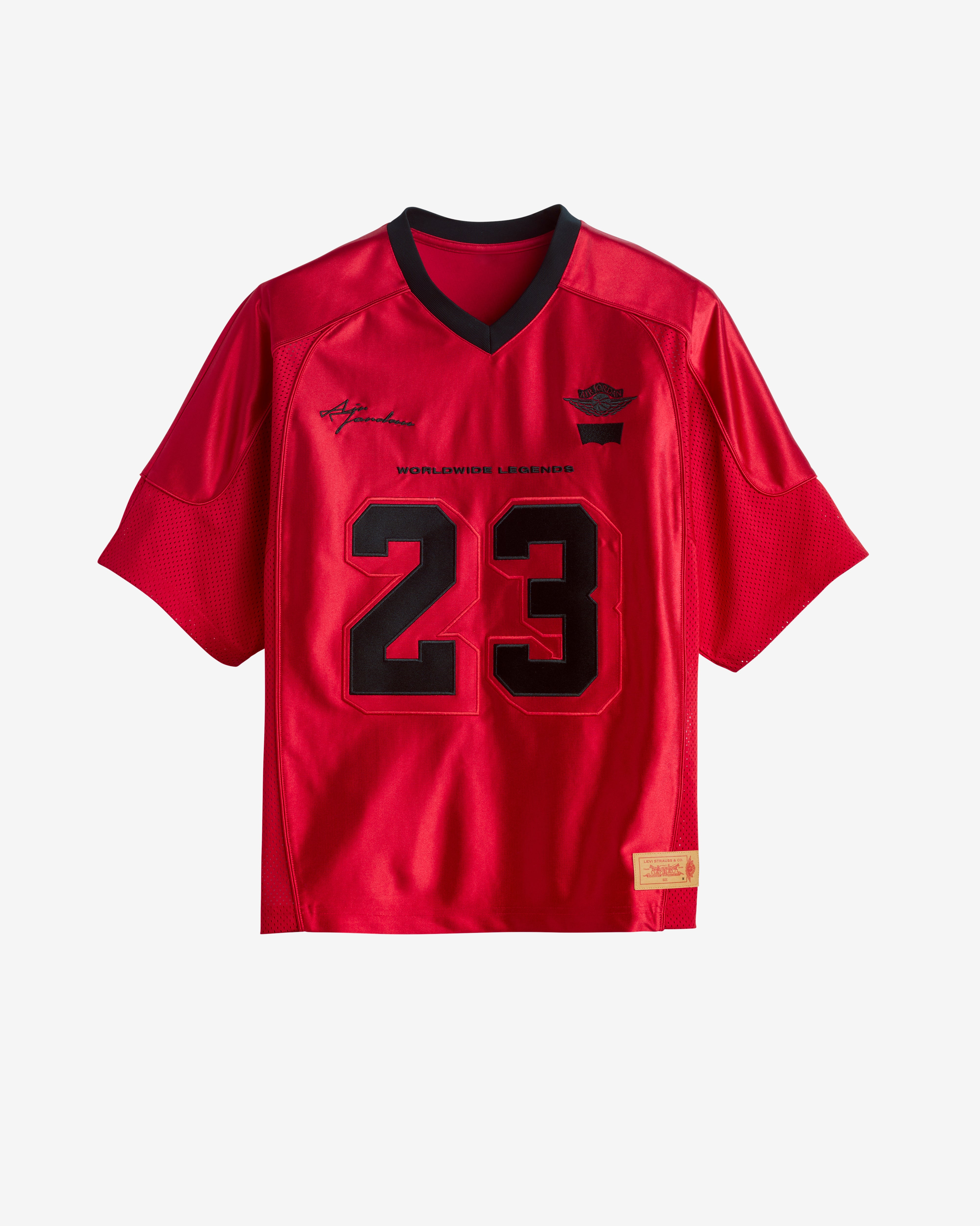 Nike: Levi's Men's Air Jordan Jersey (Red/Black) | DSMNY E-SHOP