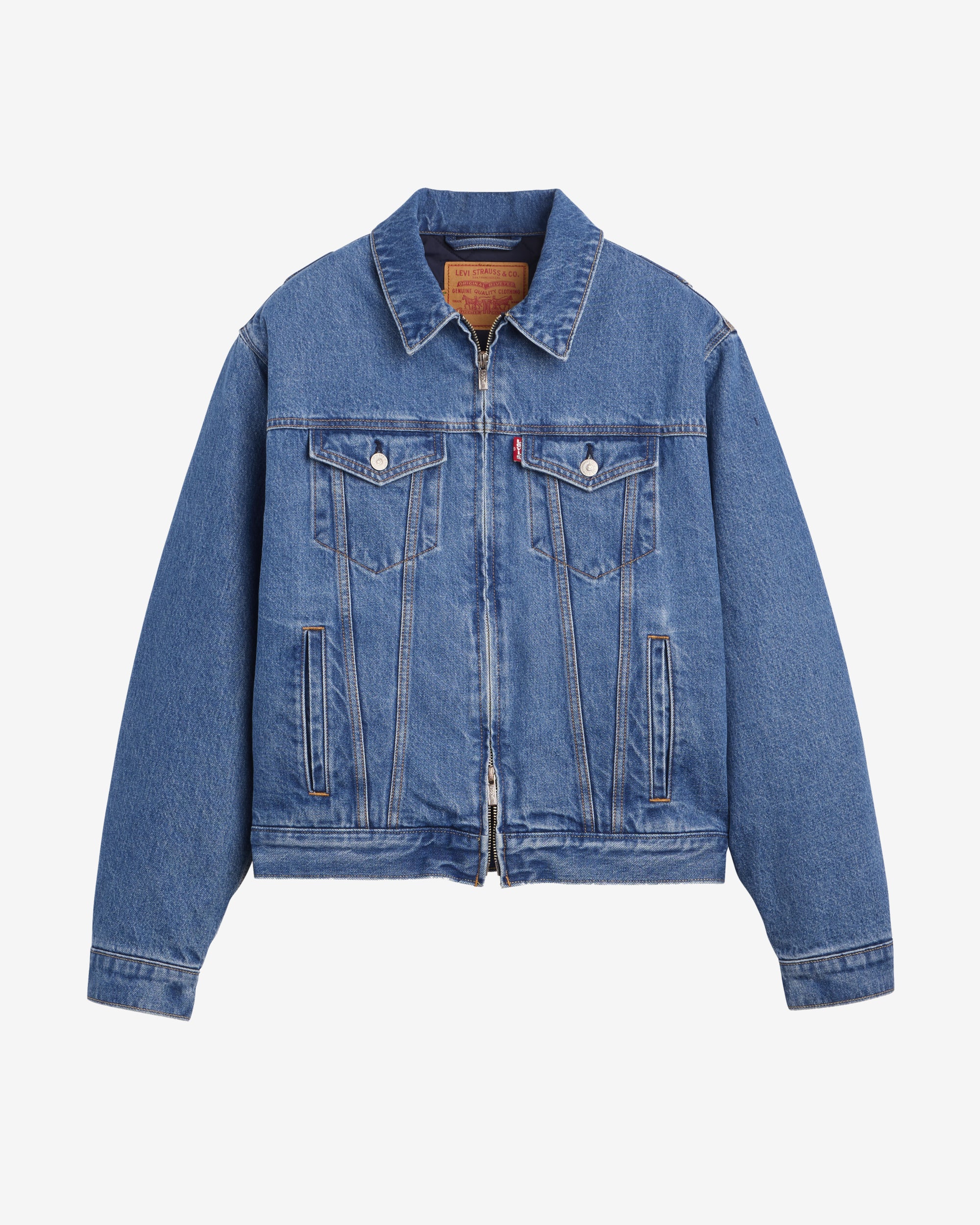 Levi's - Men's Sky High Farm Goods Trucker Jacket - (Midstone) view 1, Click to Zoom in