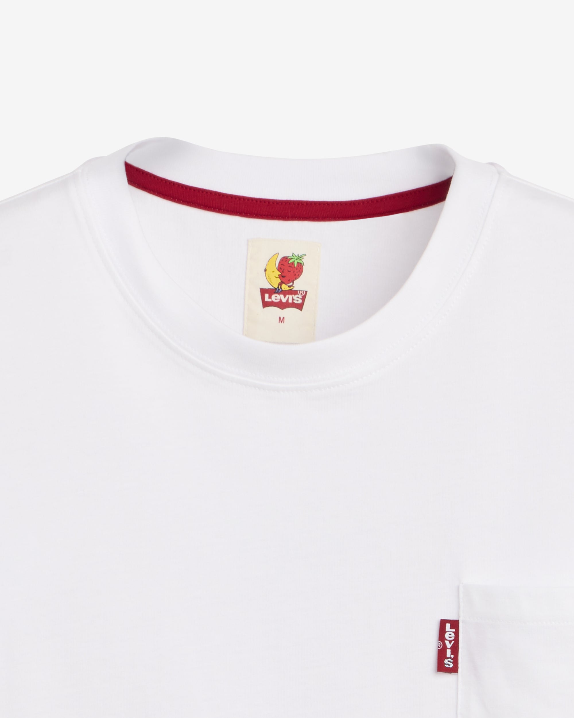 Levi's - Men's Sky High Farm Goods Pocket Tee - (White) view 3, Click to Zoom in