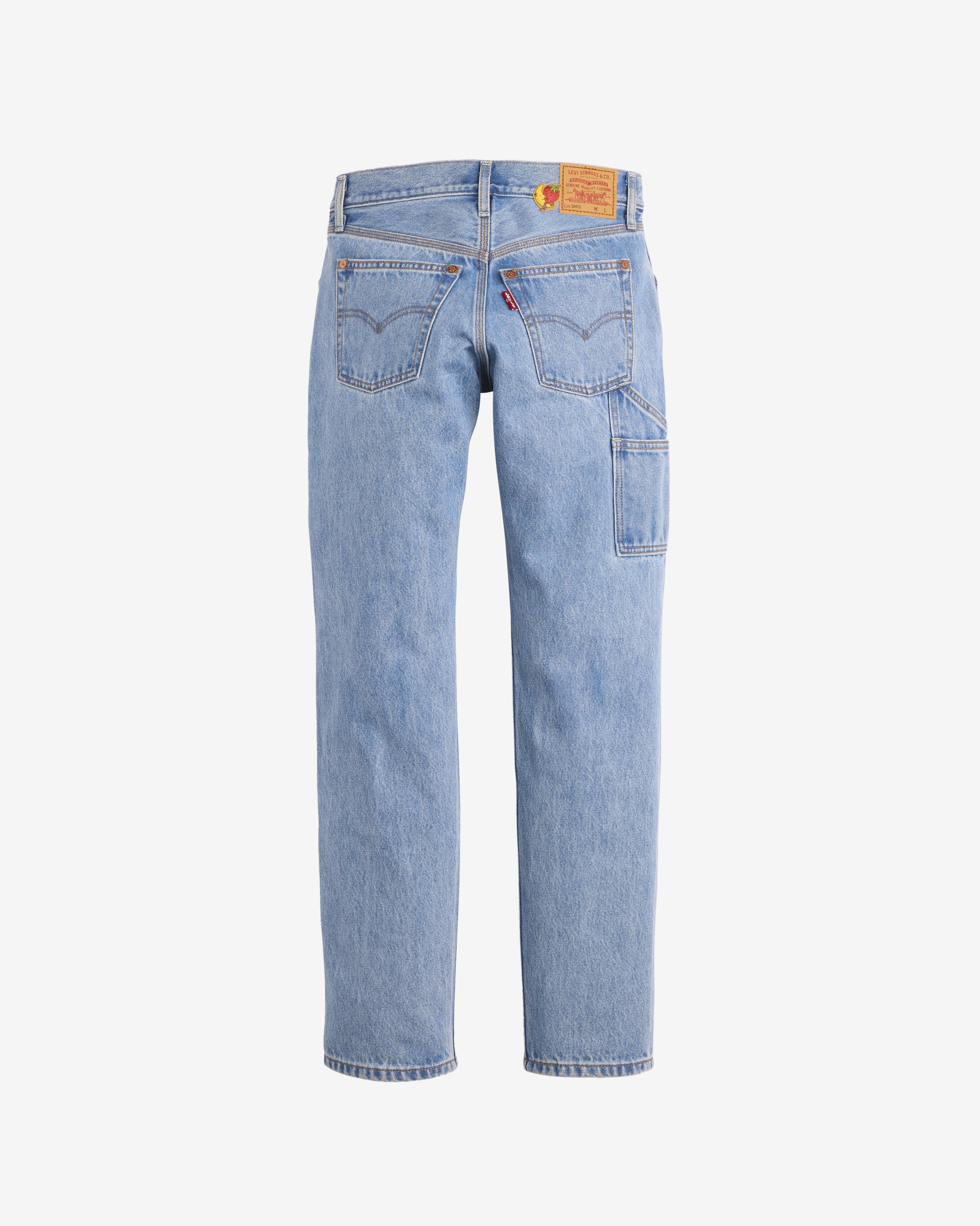 Levi's - Men's Sky High Farm Goods Straight Jeans - (Mid Indigo) view 2, Click to Zoom in