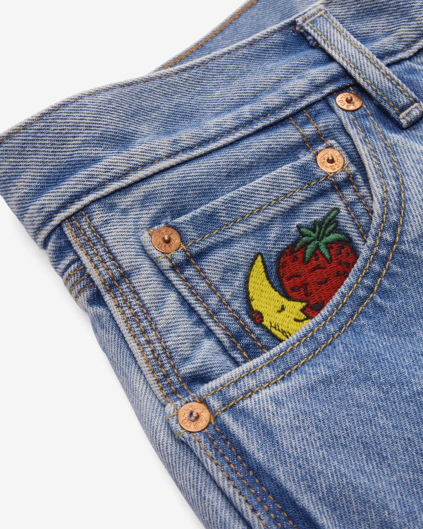 Levi's - Men's Sky High Farm Goods Straight Jeans - (Mid Indigo)
