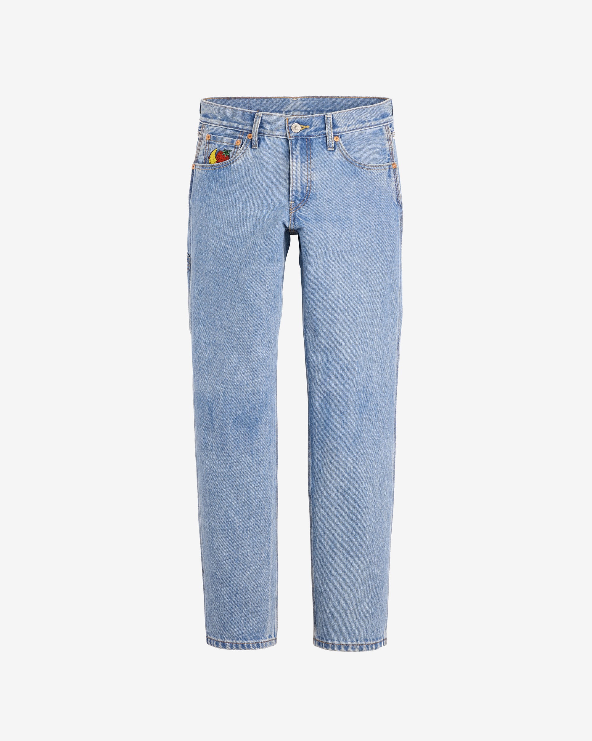 Levi's - Men's Sky High Farm Goods Straight Jeans - (Mid Indigo) view 1, Click to Zoom in