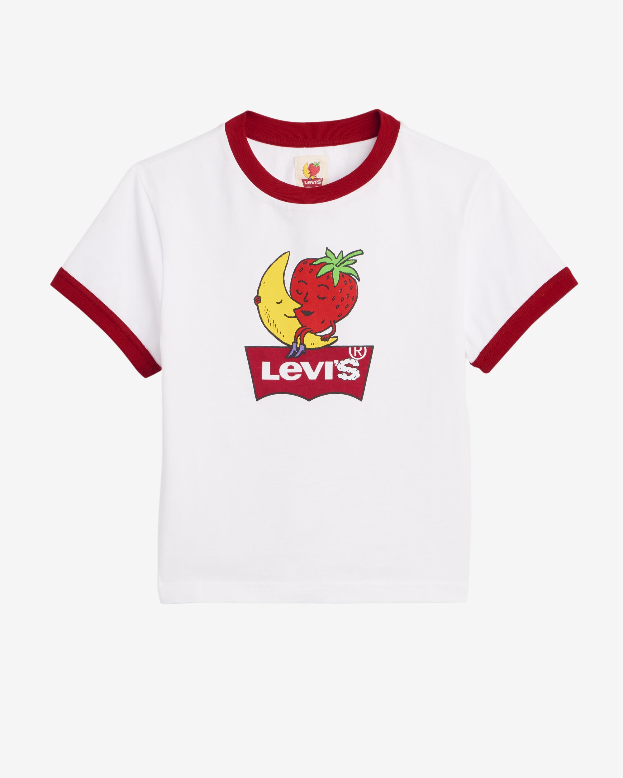 Levi's - Men's Sky High Farm Goods Baby Ringer Tee - (White) view 1, Click to Zoom in