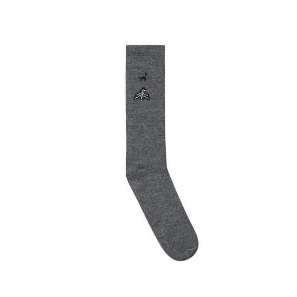 Adish - Men's Up-Cycled Alpaca Dress Socks - (Grey)