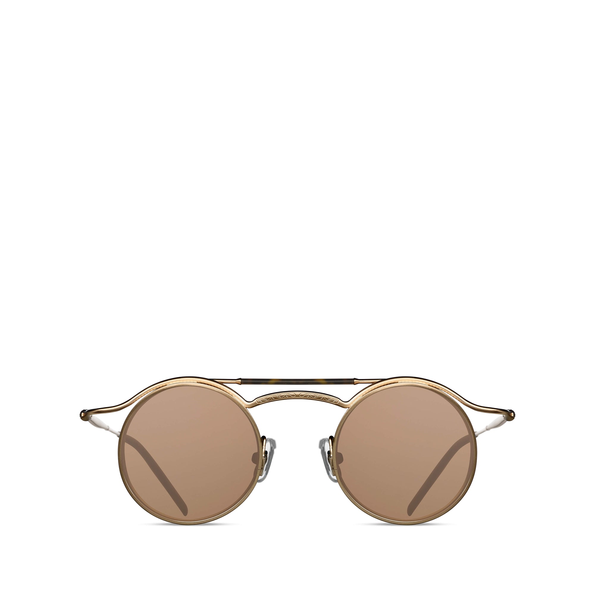 Matsuda - 2903H Round Sunglasses - (Gold/Blk) view 1